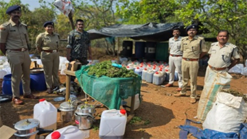 Koraput Police ने अंतरराज्यीय हशीश तेल फैक्ट्री का पर्दाफाश किया, 225 करोड़ रुपये की अवैध सामग्री जब्त