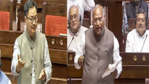 खड़गे-रिजिजू में सदन में नोकझोंक, बोले- बोलना मेरा अधिकार